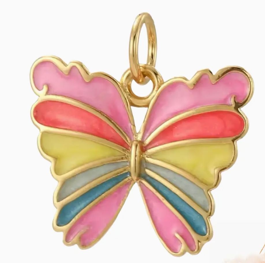 colorful butterfly charm
