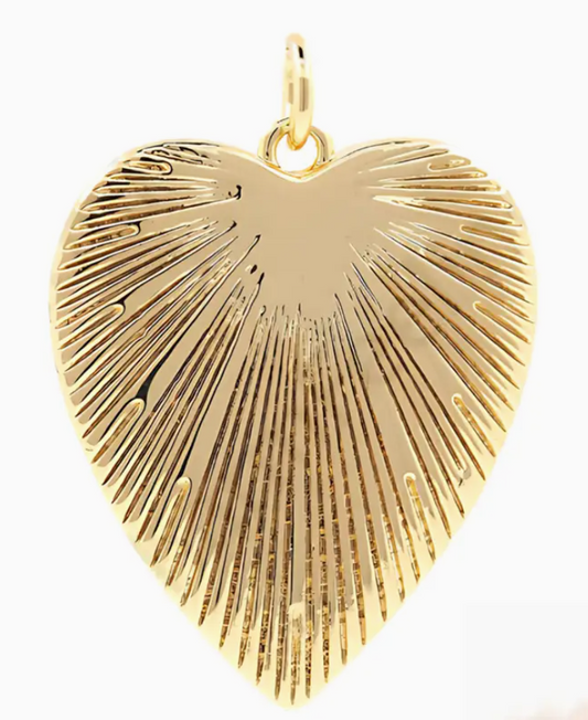 starburst heart charm