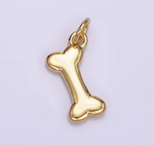 gold bone charm