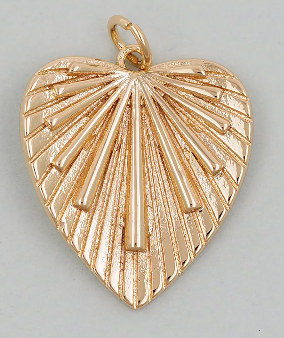 heart leaf charm