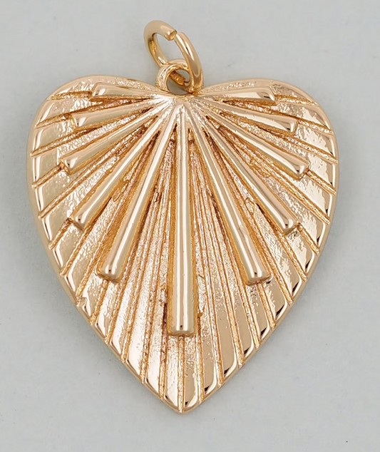 heart leaf charm
