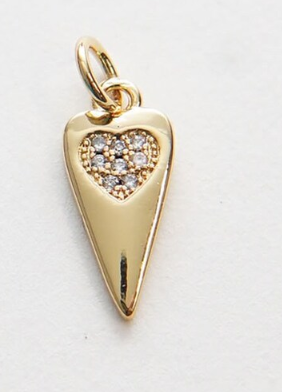 dagger heart charm