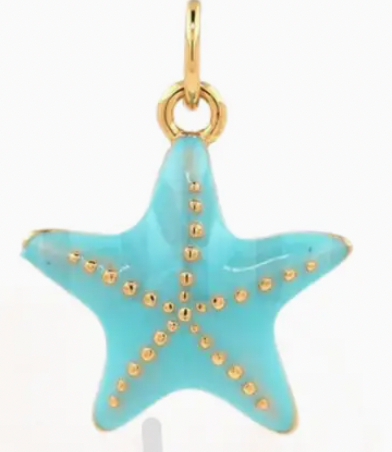 blue starfish charm