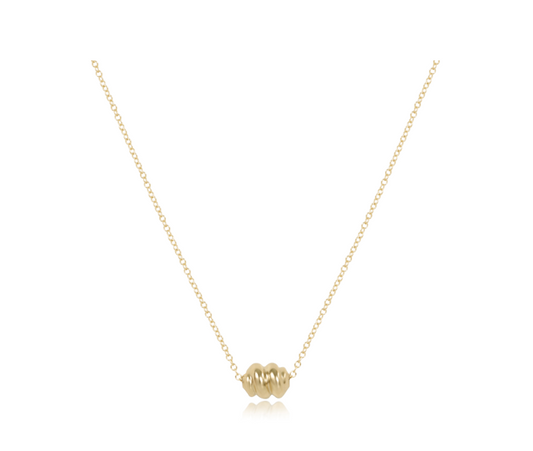 16" necklace gold- admire gold