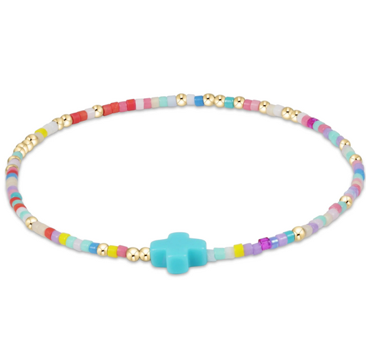 hope unwritten signature cross bracelet- hot mess