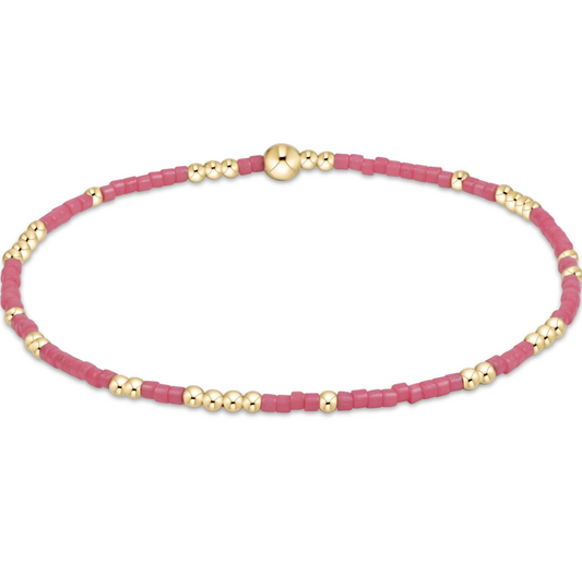 hope unwritten bracelet- bright pink