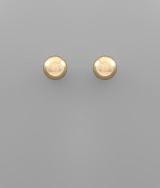 10mm gold ball studs