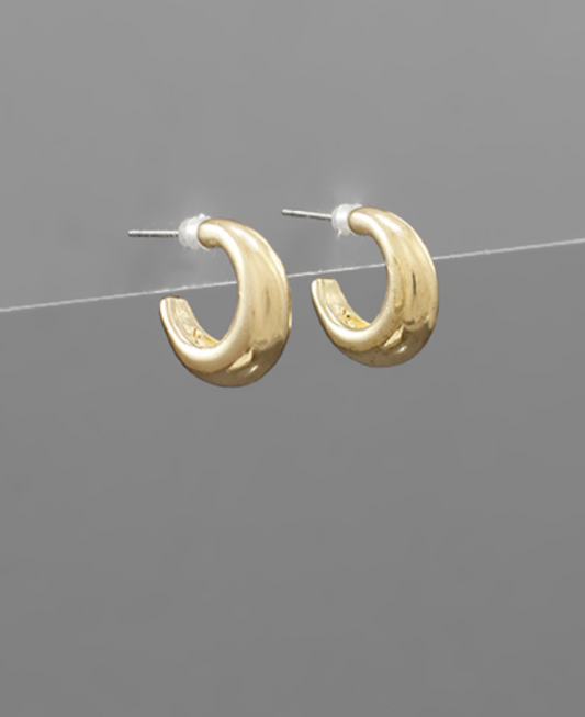 gold mini hoops