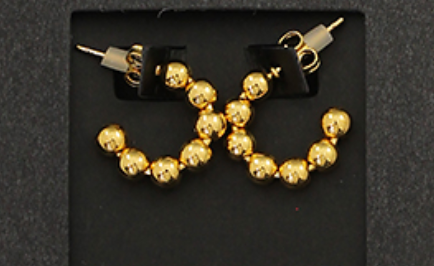 gold ball hoops