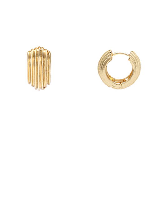 textured metal hoops