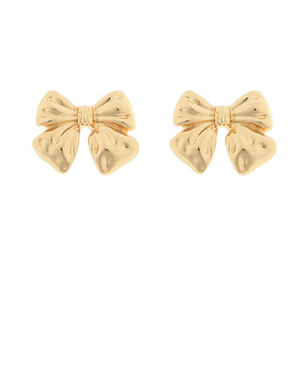 bow stud earrings
