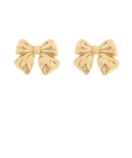 bow stud earrings