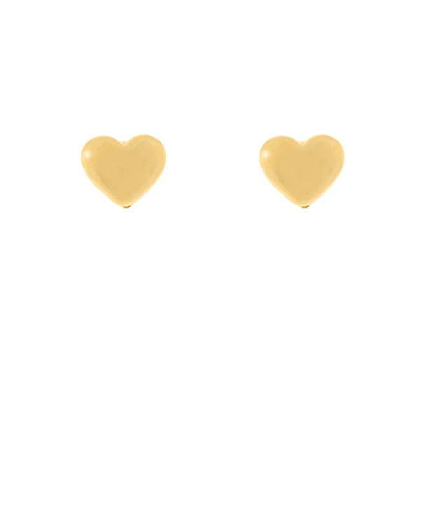 puffy heart stud