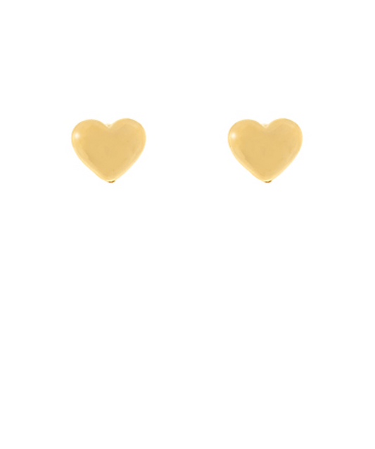 puffy heart stud