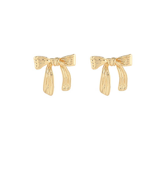 textured bow studs