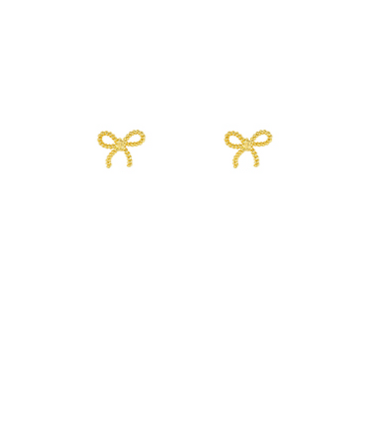 mini bow earrings