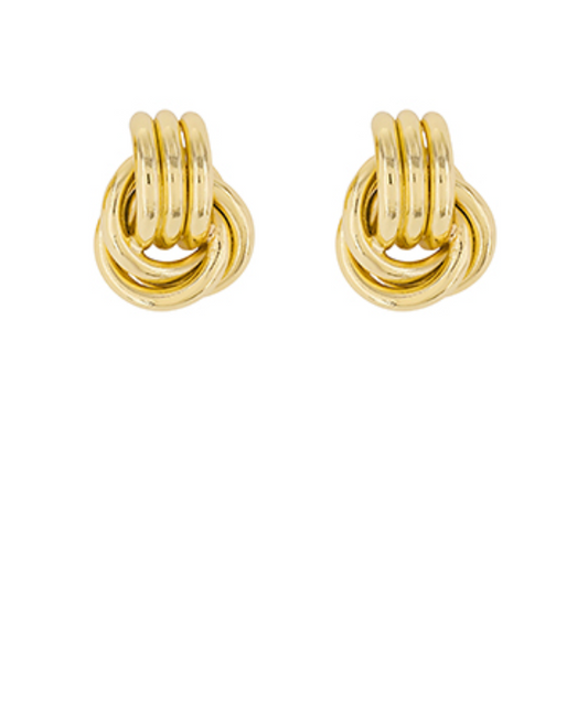 large knot earrings