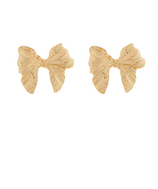 large bow earrings