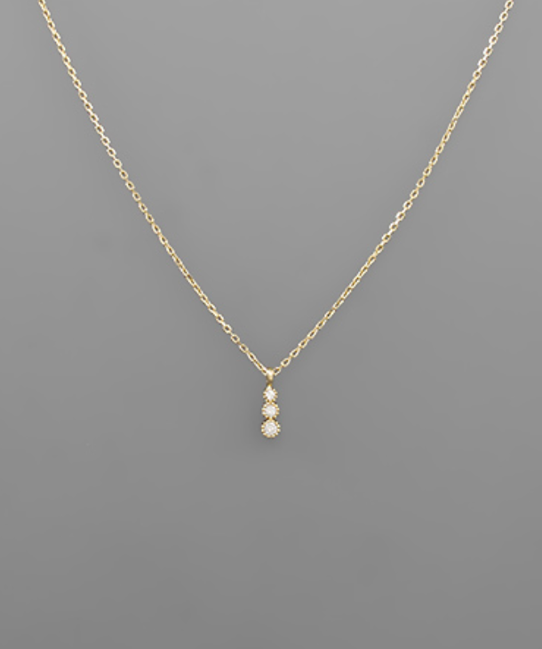 triple drop necklace
