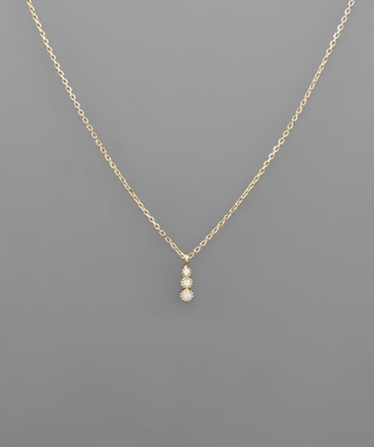 triple drop necklace