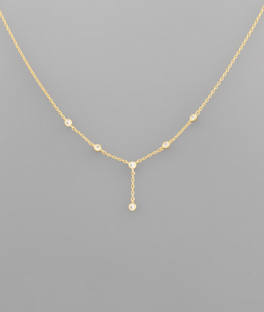diamond drop necklace