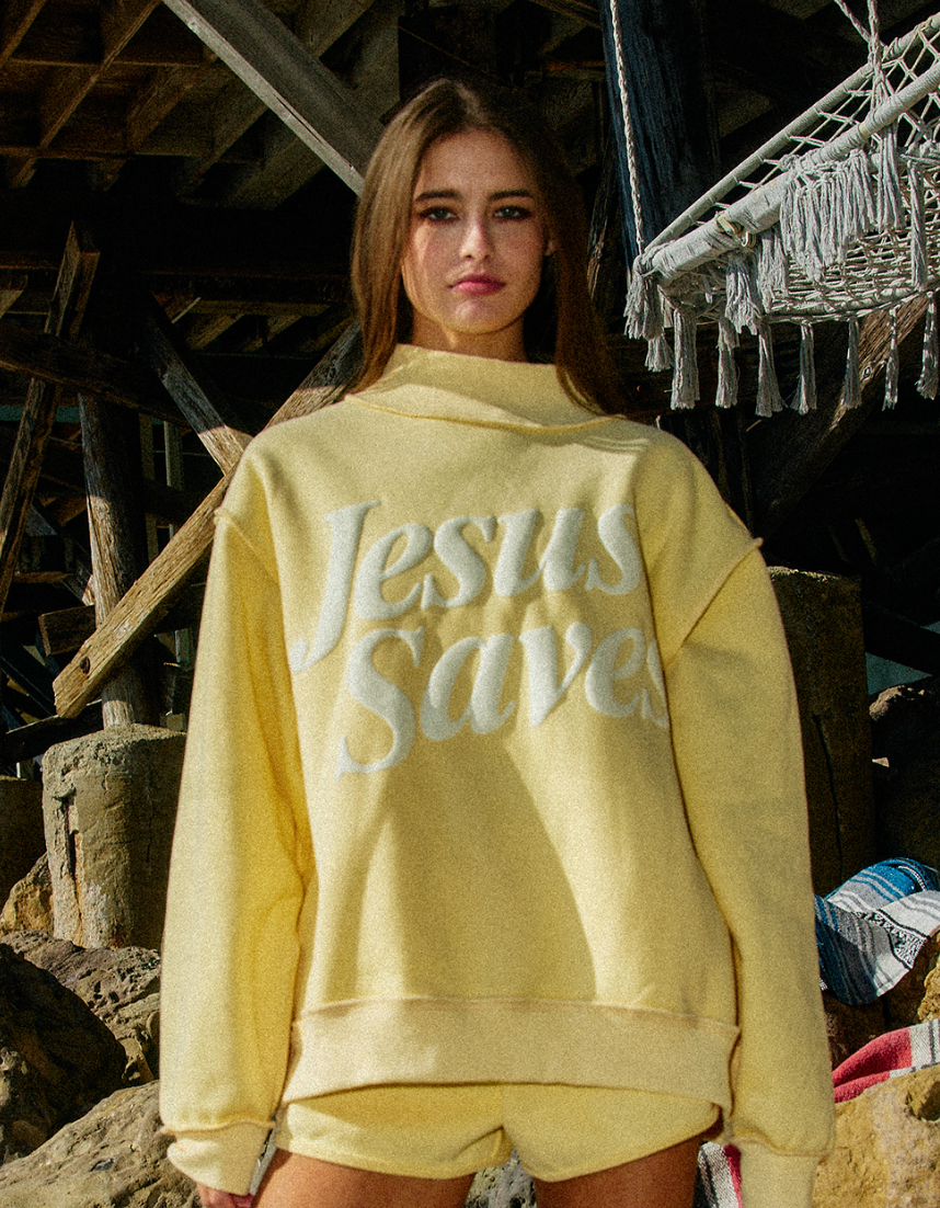 Jesus saves mockneck