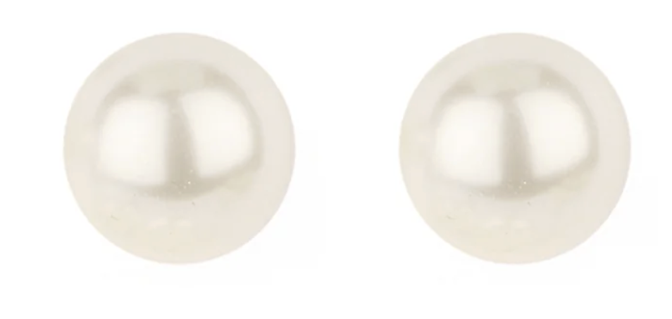 medium pearl studs