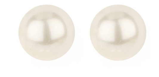 large pearl stud earrings