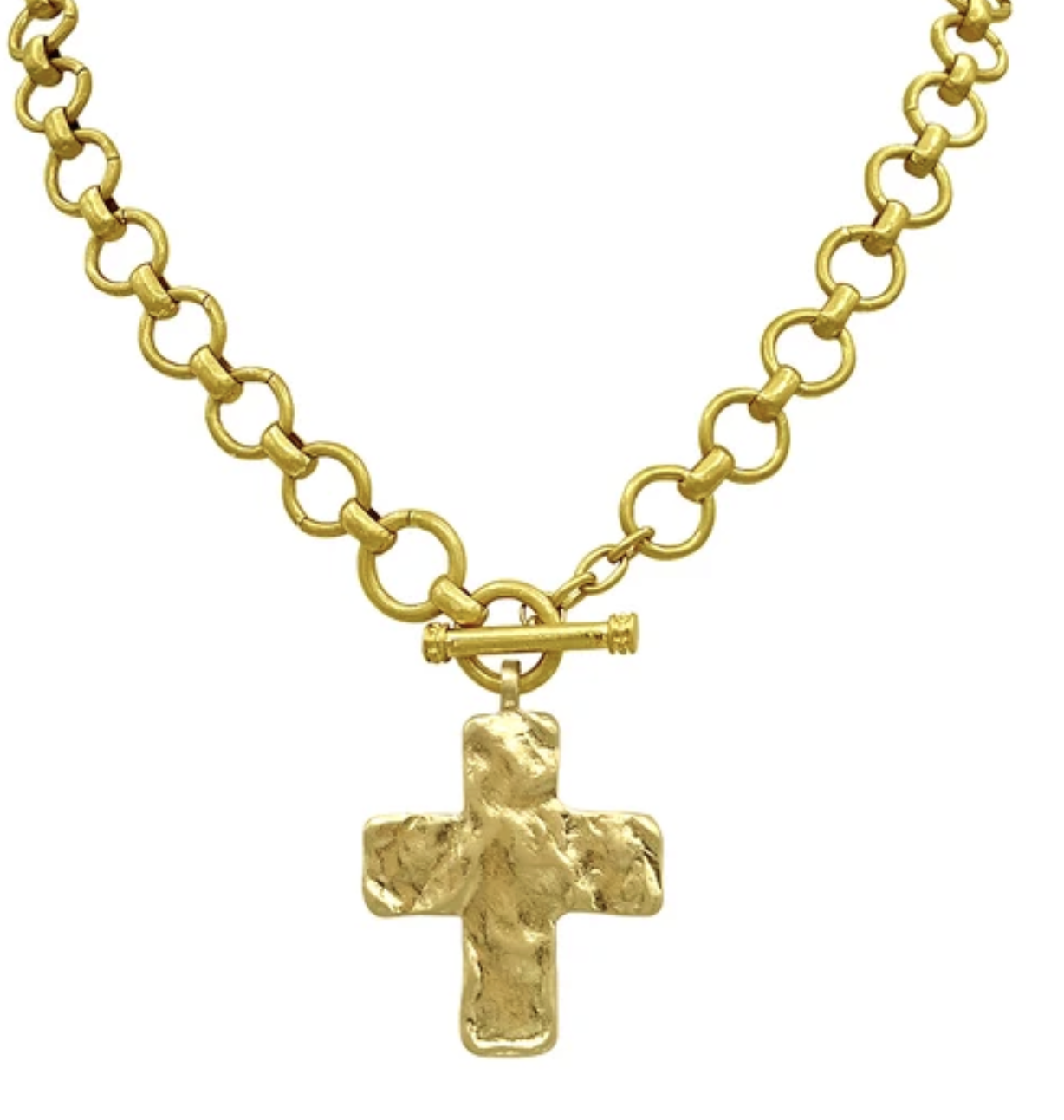 cross toggle necklace