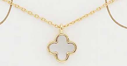 tiny clover necklace