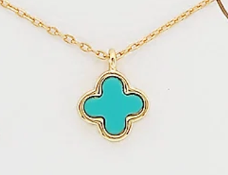 tiny clover necklace