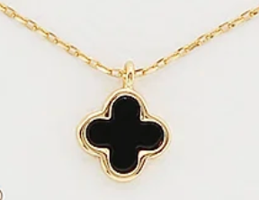tiny clover necklace