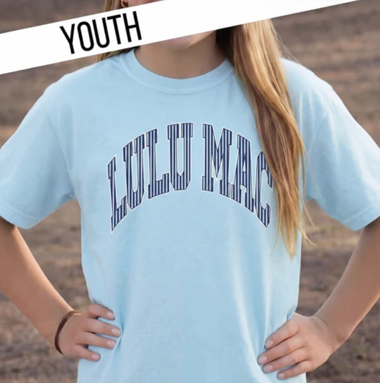 KIDS striped lulu mac tee