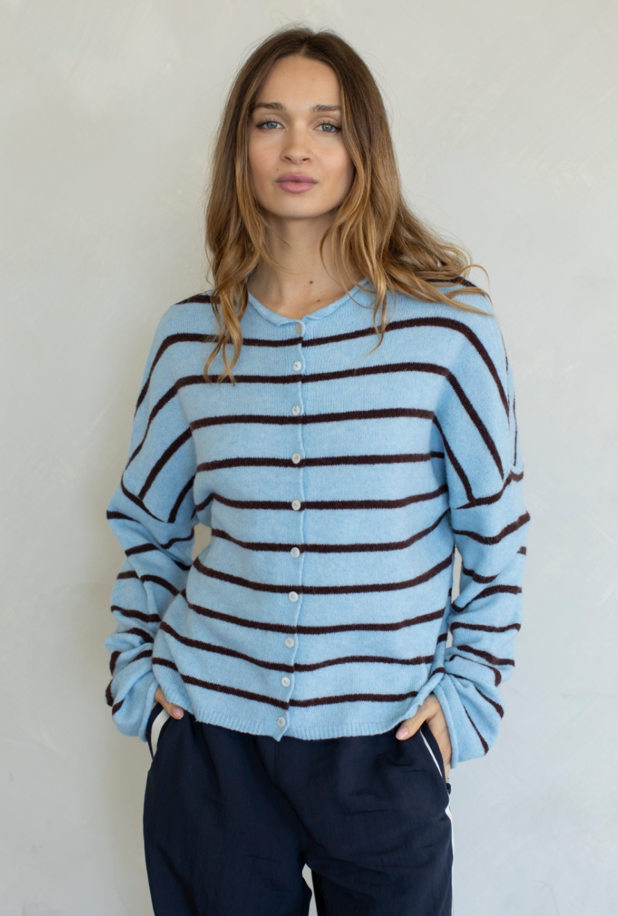 piper striped cardigan