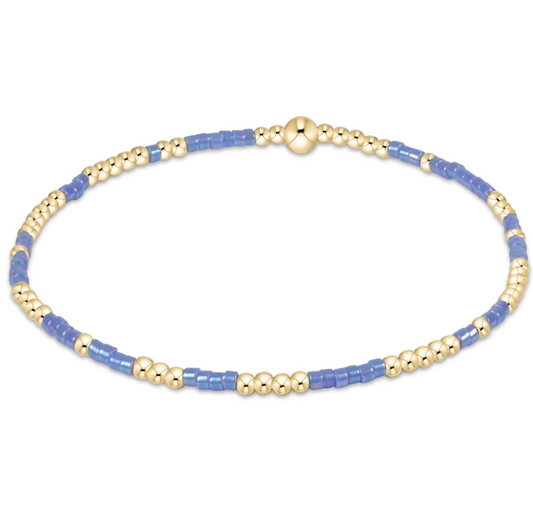 hope unwritten bracelet- bright blue