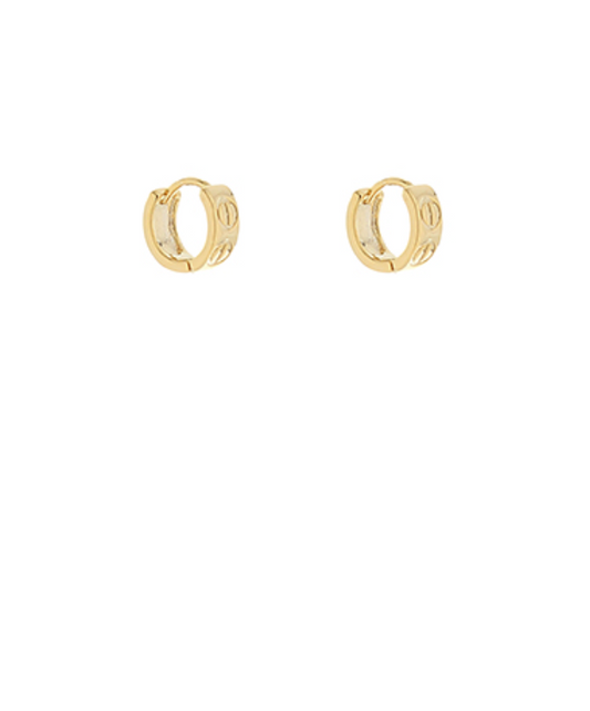 10mm gold circle hoops