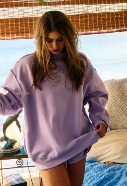 caroline oversized mock neck