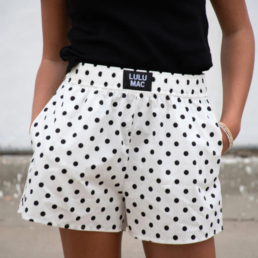 mini polka dot short lulu mac