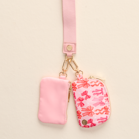 bow keychain wallet