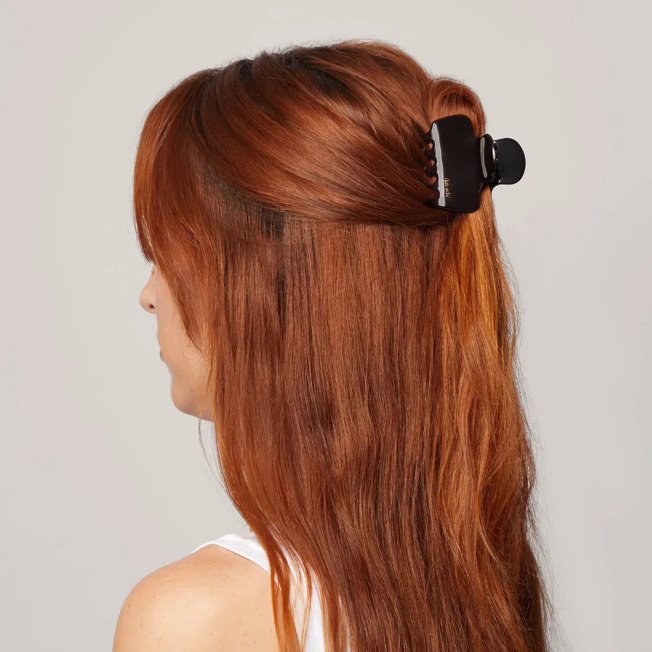 puffy claw clip - tort