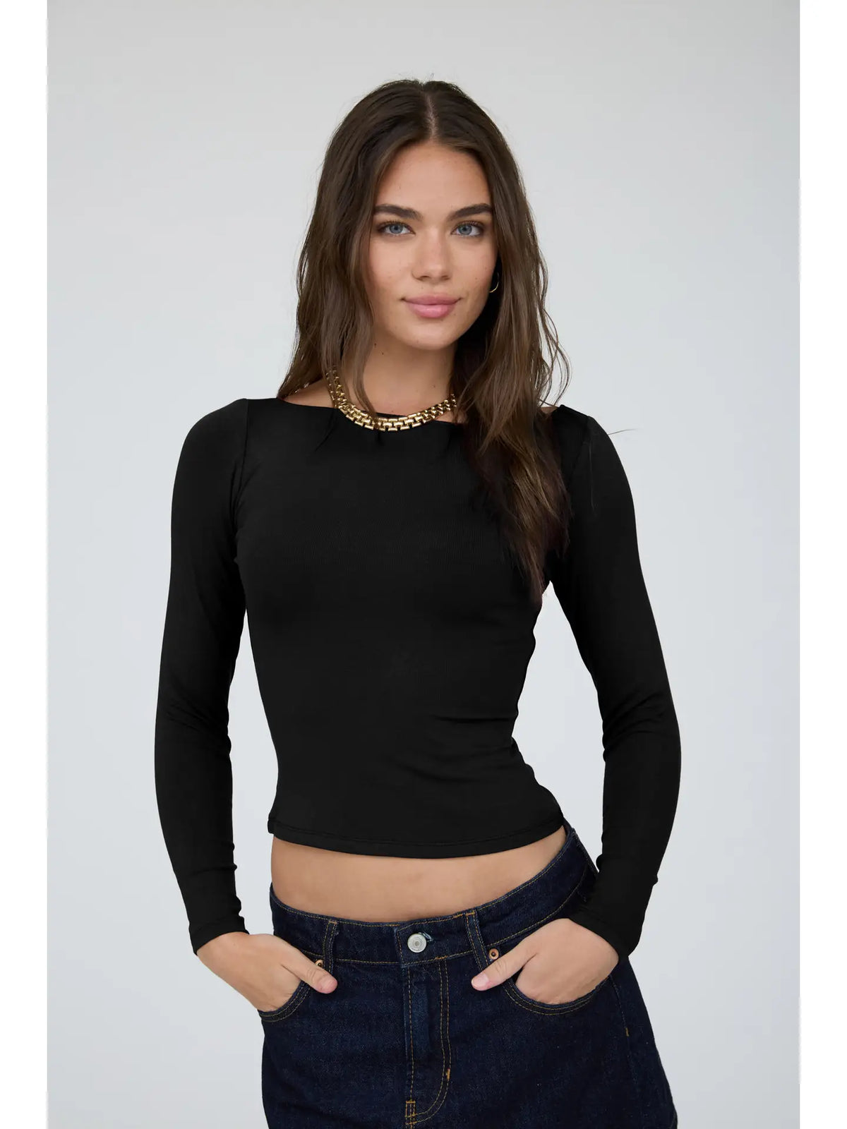 allie boat neck long sleeve