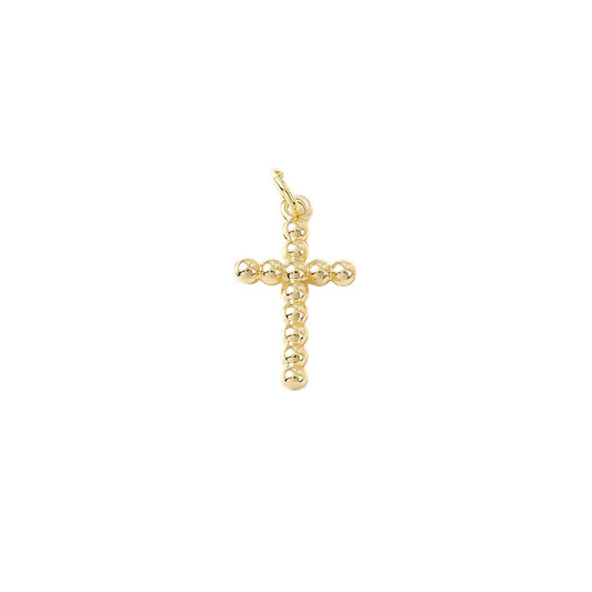 beaded cross charm