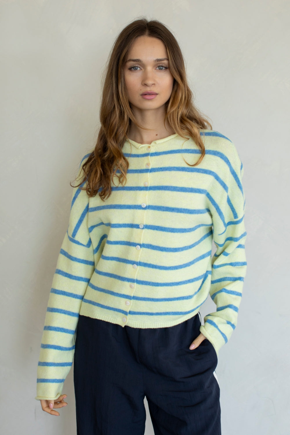 cabana striped cardigan