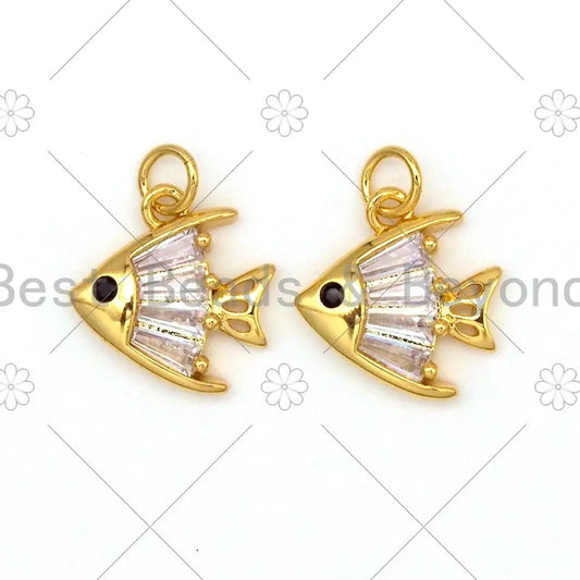 diamond fish charm