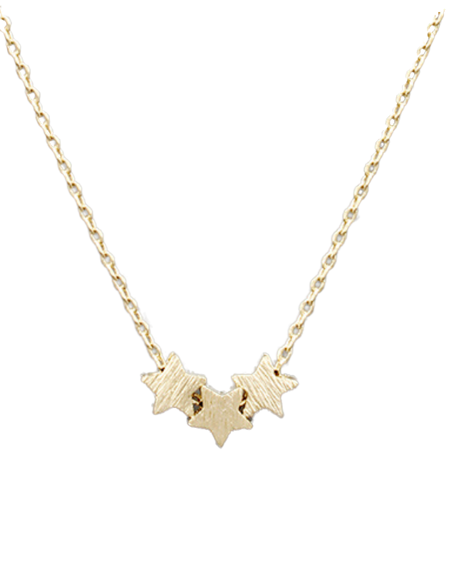 triple star necklace
