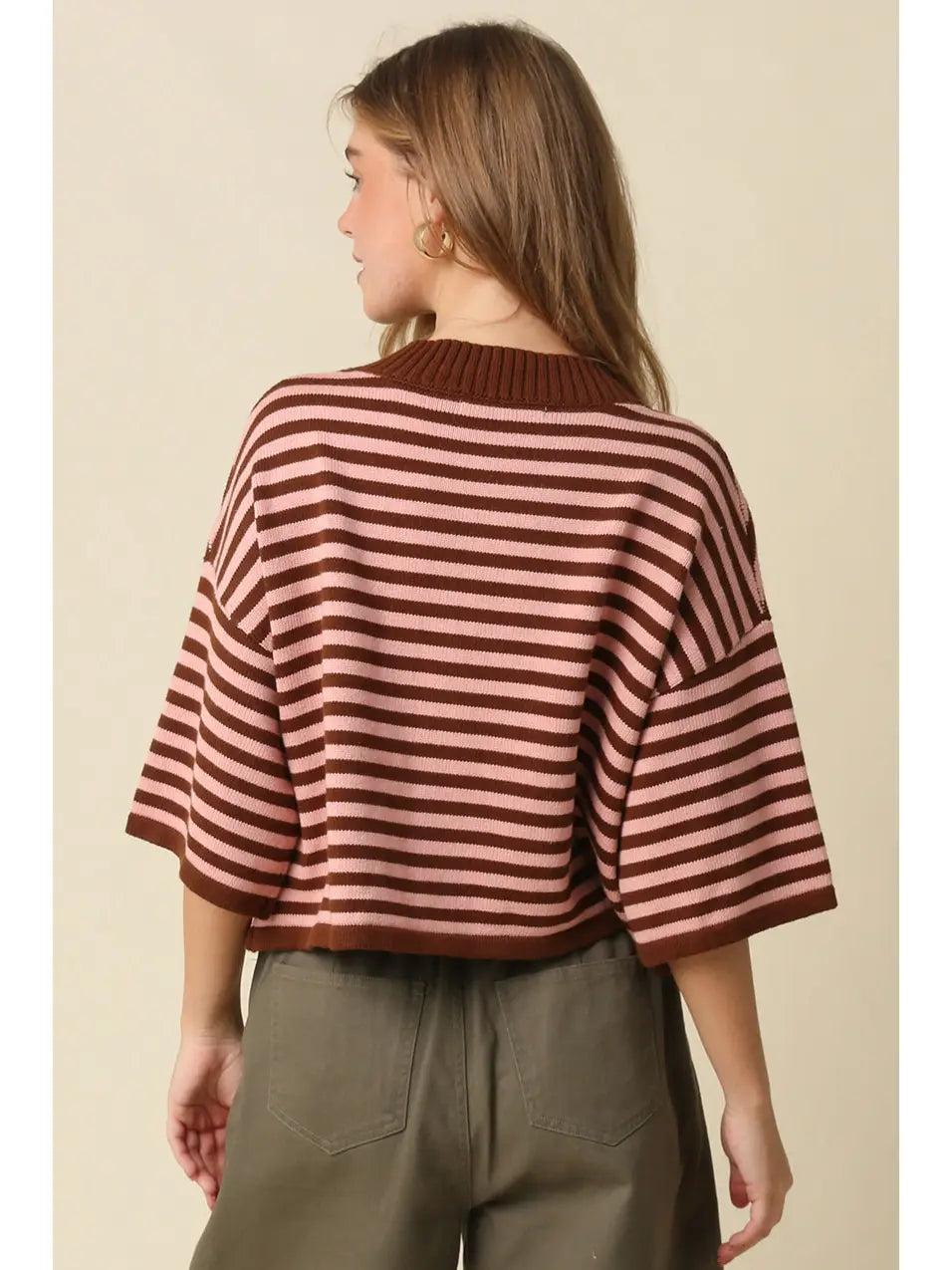 natalia striped cardigan