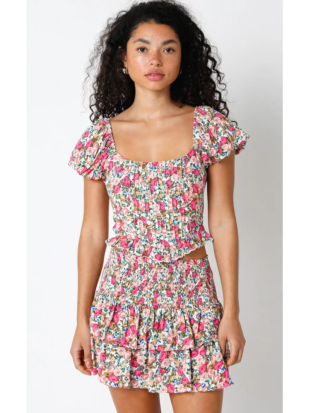 rosalie garden smocked top