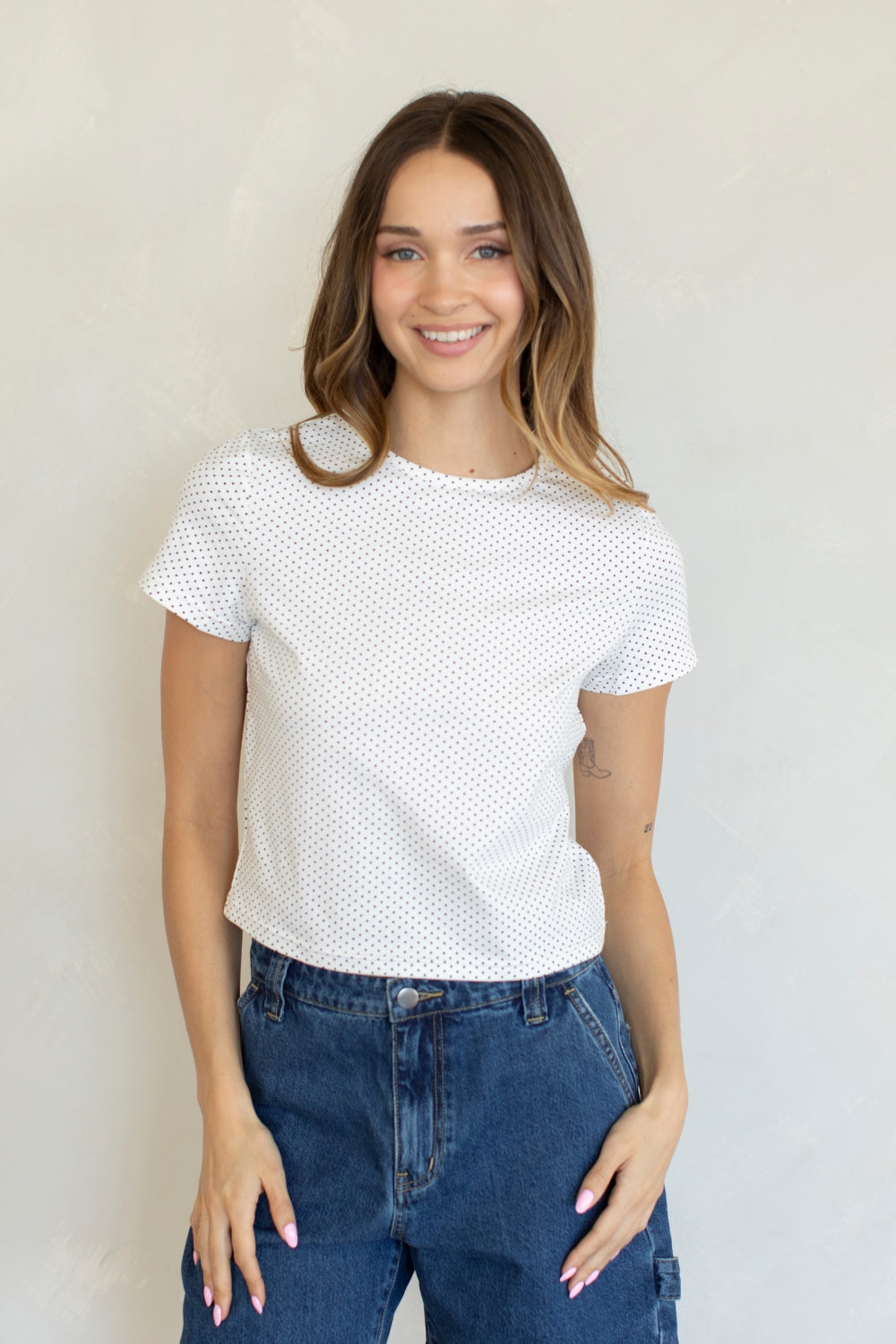 cove polka dot tee