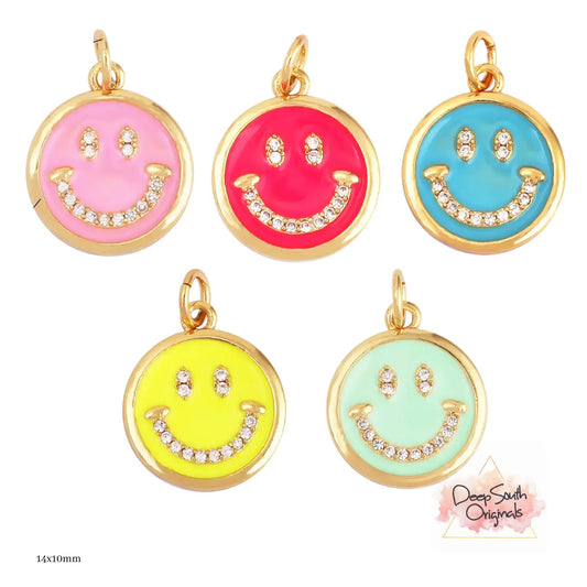 smiley colorful charm