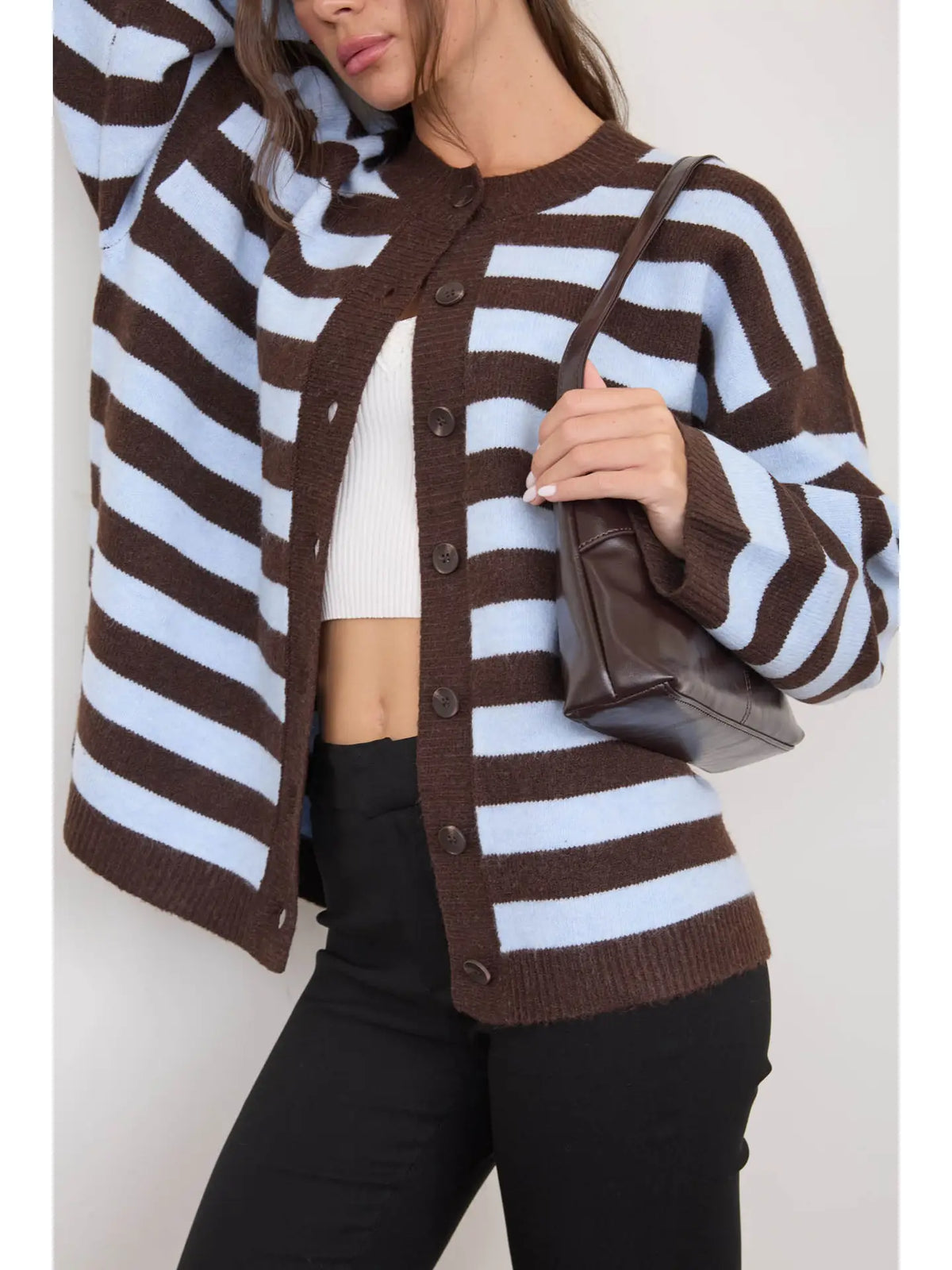juliette striped cardigan